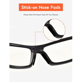 20 Pairs Nose Pads Soft Sponge Adhesive Anti-Slip Eyeglass Nose Pads Stick On for Glasses Eyeglasses Sunglasses - Black