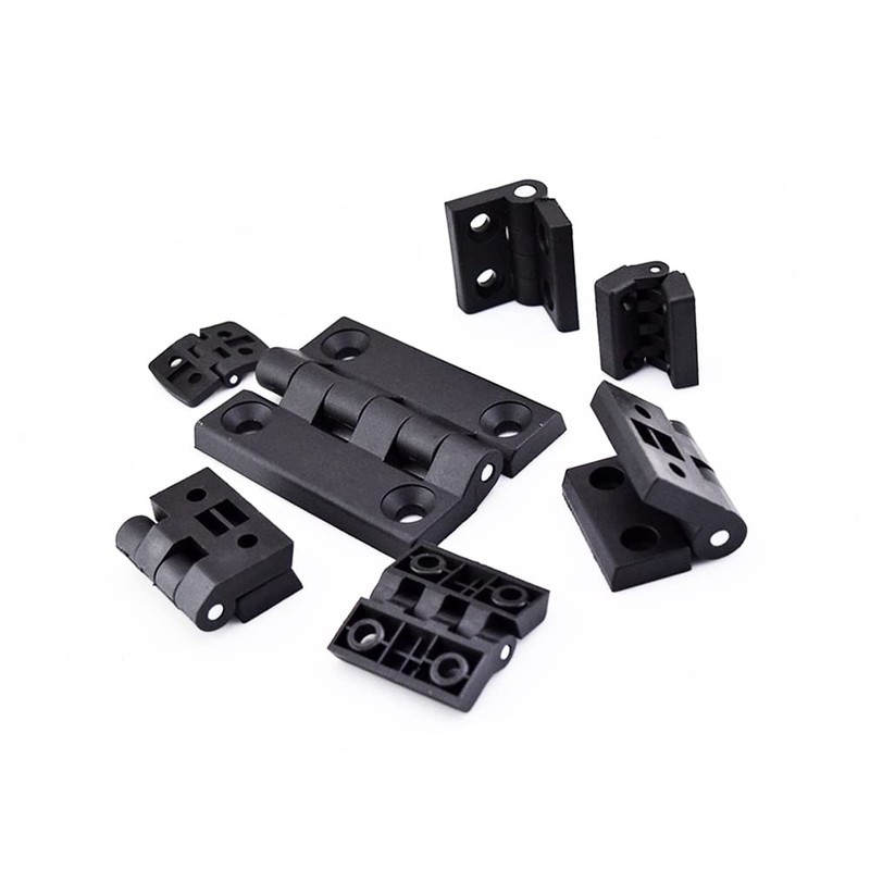 4 PCS Door Hinge, Black Plastic Folding Drawer Hinges for
