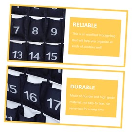 DOITOOL Wall Hanging Cell Phone Storage Bag Multi Pocket Organizer for Classroom and Home Efficient Home Door Back Pouch Blue for Organizing Sundries and Student Devices