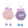 폼폼먼지인형키링 (2개세트) (WFJIJM0) Pom Pom Dust Plush Keychain (Set of 2) (WFJIJM0)