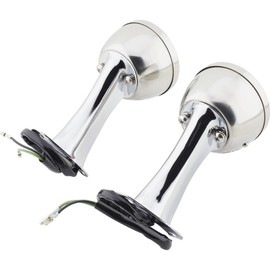 1928-1931 Ford Model A Stainless Tail Light Kit: Polished Stainless Housing, Glass Lenses, Left License Plate Illumination, Chrome-Plated Brackets, 12V Operation, Dual Single-Filament Bulbs