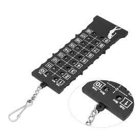 Agatige 16x6cm/6.3x2.36inch Mini Score Counter, 18 Hole Golf Scoreboard, Portable Golf Game Scorekeeper Golf Stroke Shot Putt Golf Score Keeper Number Bocce Accessories Golf Accessories (Black)