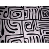 Rayon Twill White and Black Abstract Printed Fabric 58" Wide