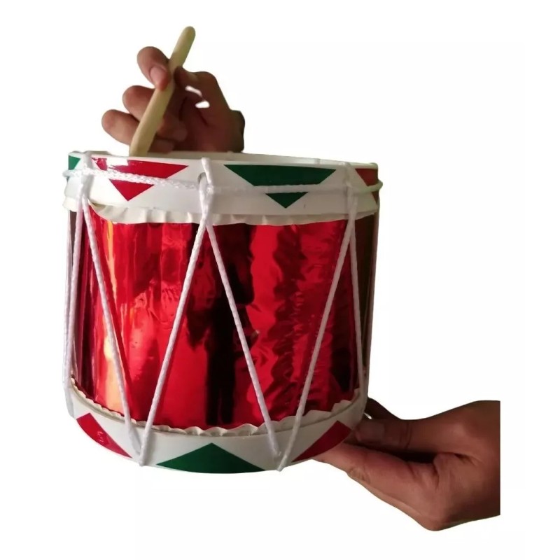 CASTILLO DIDÁCTICO Tambor De Madera, Banda De Guerra Chico De