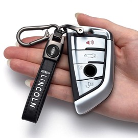 Combo of 4pcs Car Tire Valve Caps&Car Key Chain Cars Compatible with Lincoln MKC Nautilus Aviator Navigator MKZ Continental, 4pcs Car Tire Dust Caps& Car Keychain Accessories