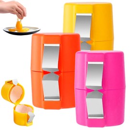 TJYAEKLTD Egg Shell Opener, Pack of 3 Egg Shell Opener, Hand-Held Egg Shell Opener, Portable Egg Cracker Separating Tool, Efficient Egg Peeler for Home and Restaurant