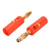 UP to 40Pcs Black Red Connector 4mm Gold Plated Banana
