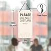 Putuo Decor Señal de PVC Please do not disturb/Welcome -