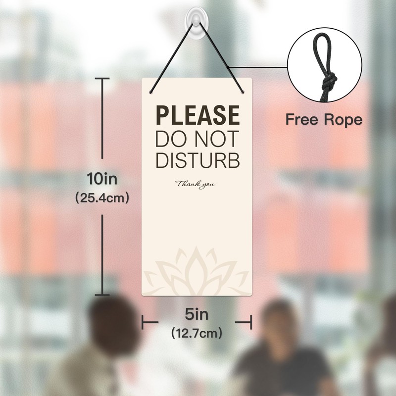 Putuo Decor Señal de PVC Please do not disturb/Welcome -