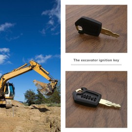 ECSiNG 10PCS Ignition Starter Keys 5P8500 Compatible with Caterpillar Equipment Backhoes Skidsteers Loaders Graders Excavators Dozers Haul Trucks