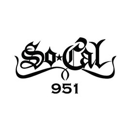RDW So Cal 951 Sticker - Decal - Die Cut - Pride Riverside Corona - Black 4.00" x 2.21"