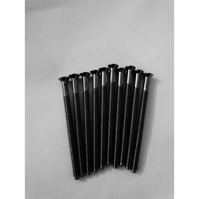 Generic Pack of 10 Electrical Screws 50mm X 3.5mm Black