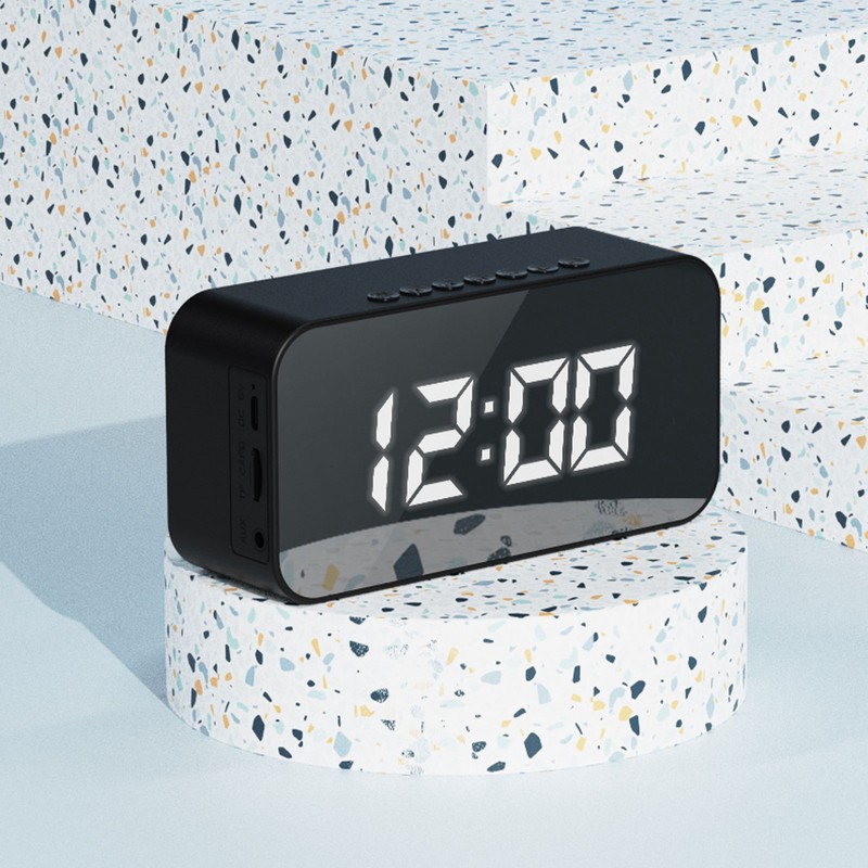 Wireless Bluetooth Speaker Stereo Sound Noise Cancelling Temperature Display Voice