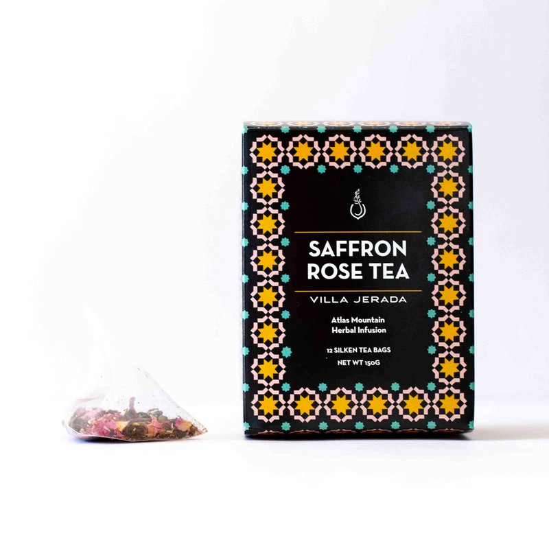 Villa Jerada, Saffron Rose Green Tea - 150g (12 Silken