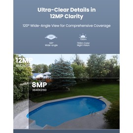 REOLINK 12MP PoE IP Camera Outdoor, Bullet Surveillance Cameras for Home Security, Smart Human/Vehicle/Pet Detection, 700lm Color Night Vision, Two Way Talk, Up to 256GB microSD Card, RLC-1212A