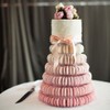 6 Tier Round Macaron Tower Cupcake Stand ，Clear Acrylic Display