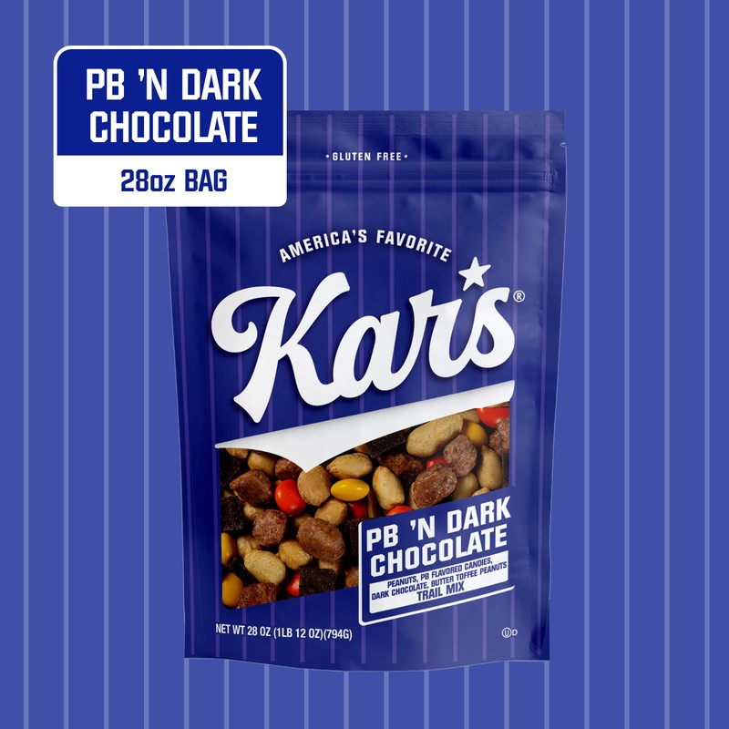 Kar’s Nuts Peanut Butter ‘N Dark Chocolate Trail Mix, 28