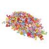 1000Pcs Dog Bone Buttons Bright Vivid Colors Cute Dog Bone