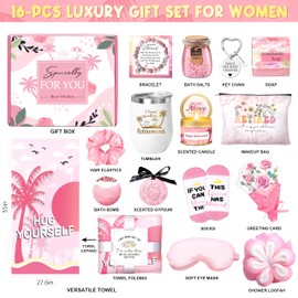 Retirement Gifts for Women 2025 - 16 pcs Relaxing Spa Gift Basket Set, Best Happy Retirement Gifts for Teacher Nurses Boss Friends Mom Mother Grandma Coworker, Funny Retired Gift for Woman
