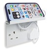 Double Socket Speaker Shelf, Outlet Shelf Wall Holder for Kitchen