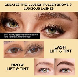 GOLLEE - Kit de levantamiento de pestañas y cejas 4 en 1, negro, Kit de permanente de pestañas y laminación de cejas con instrucciones detalladas y herramientas incluidas