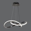 Viruhaka Modern LED Pendant Light Fixture,Black Contemporary Ceiling Hanging Fixture