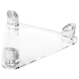 Teensery Clear Acrylic Ball Display Stand Triangle Shape Sports Ball Storage Rack Holder for Football, Soccer Ball, Basketball, Volleyball, Rugby Ball