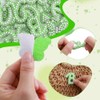 62 parches autoadhesivos de letras de perlas (A-Z) con estampado