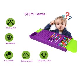 Jixin Xyzhi Mastermind Game Code Breaking Family Board Game Code Breakers STEM Game Brain Exercise Logic Development Toys for Kids Ages 8 + and Adults Purple…