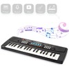 LeeQee Black 37 Keys Kids Piano Keyboard, Portable Electric Musical