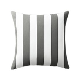 Hyper Cover Outdoor Cushion Covers with Vertical Stripes Design (50x50 cm, Charcoal)- Perfect for Outdoor Furniture, Couches, Throw Pillows - Durable and Stylish Pillow Cases