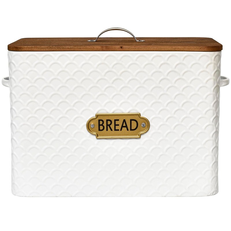 EMAX HOME Extra Large Space Saving Farmhouse Bread Box With