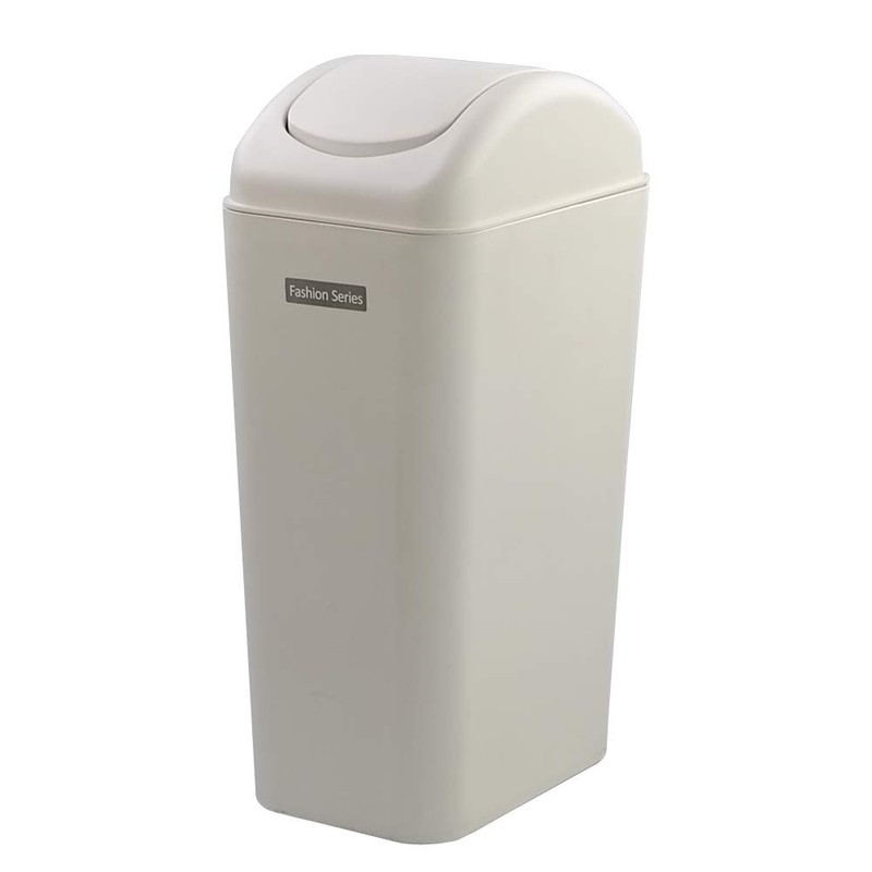 Tstorage 10 L Plastic Trash Can with Swing Lid ,