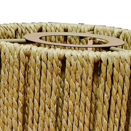 yuksok Paper Rope Lampshade Light Fixture Shade Handwoven Lamp Shade Boho Lampshade for Living Room Kitchen Bedroom Teahouse Outdoor