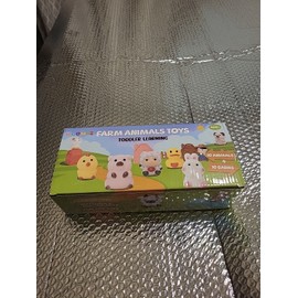 Aigybobo Learning Toys for 1,2,3 Year Old Toddlers, 20Pcs Farm Animals Barn Toy Montes...