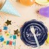 LeZakaa 25Pcs Birthday Paper Plates - Happy Birthday Lettering in