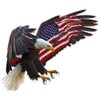 American Eagle American Flag v2 5" Decal Sticker