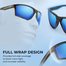 KastKing Osage Polarized Sport Sunglasses for Men and Women, Ideal for Driving Fishing Cycling Running, UV Protection