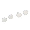 500 Sets Leather Rivets 6x8mm Iron White Round DIY Plating