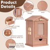 Cat Urn for Ashes with House-Shaped Design & Magnetic Photo
