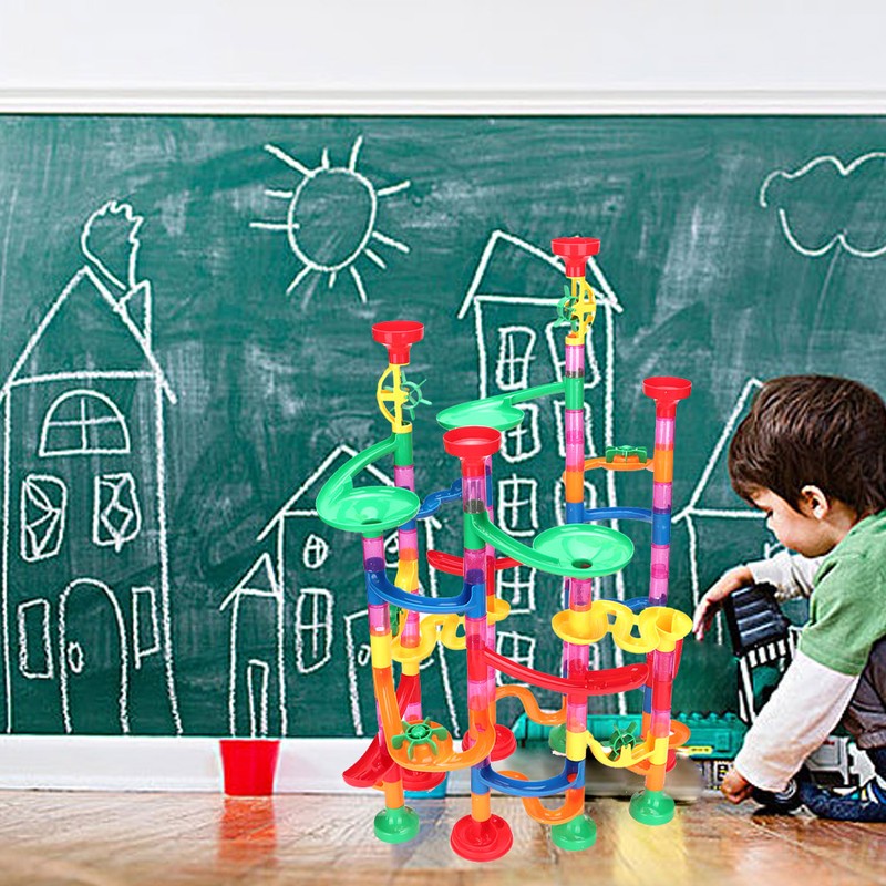 109PCS DIY Ball Track Construction Child Building Blocks Toys Development