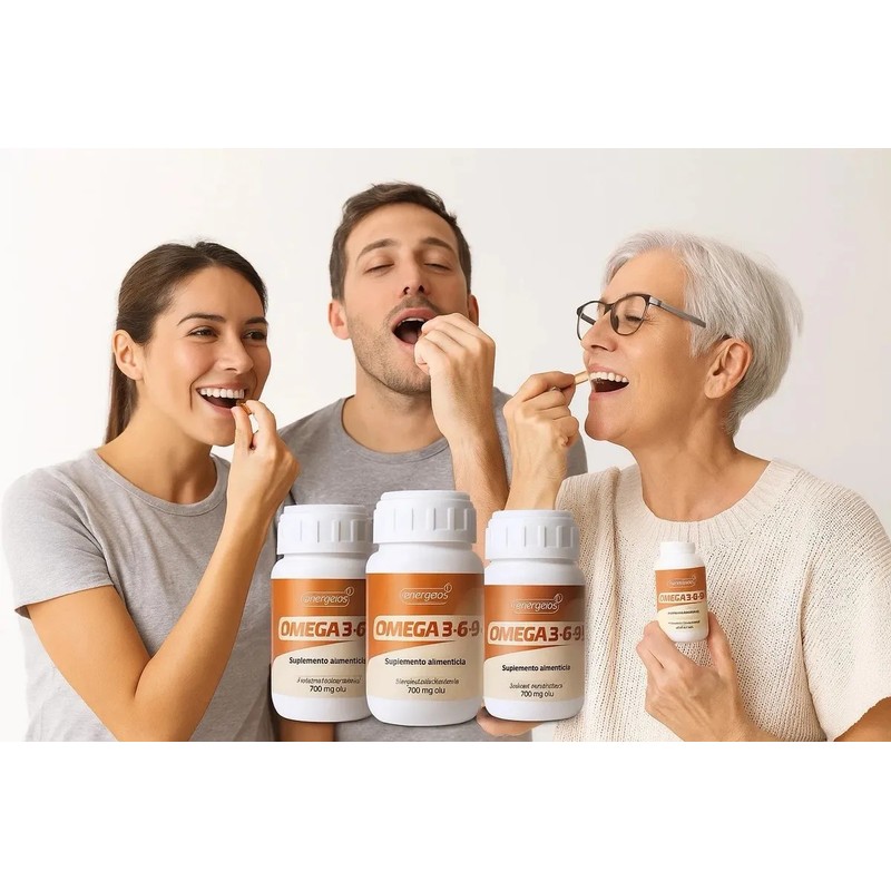 Pack Creatina y Omega 3 6 9 Energeios en Cápsulas