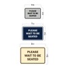 Signs ByLITA Classic Framed Please Wait to Be Seated Sign