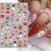 Christmas Nail Art Stickers Decals Santa Claus Nail Stickers 5Pcs