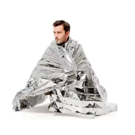 Genérico (Paquete de 10) Manta/Cobija Térmica De Supervivencia - Sabana De Aluminio