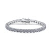 [3MNSCD] 7" 3 Color Gold Plated Tennis Bracelet Women Jewelry