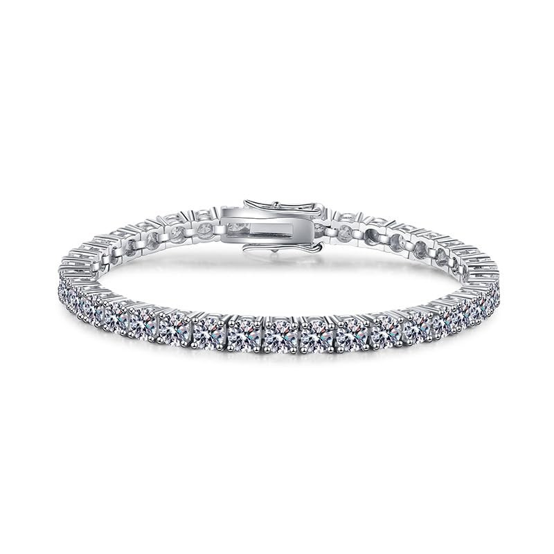 [3MNSCD] 7" 3 Color Gold Plated Tennis Bracelet Women Jewelry