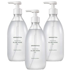 Aromatica Soothing Aloe Vera Gel, 500ml, 3 pieces / 아로마티카 수딩 알로에 베라 젤, 500ml, 3개