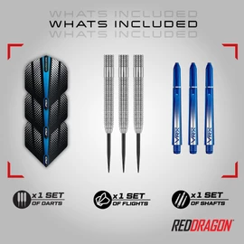 RED DRAGON Defender 24g Dardos de tungsteno con vuelos y Tallos