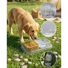 Virtue morals 100 Pcs Disposable Pet Bowls, Plastic Double Dish,